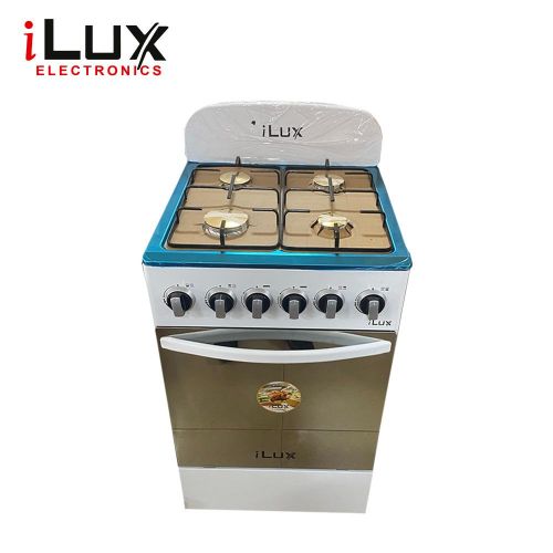 Ilux Cuisinière - Gaz 4 Feux LXG-50CW - Blanc - Garantie 6 Mois Ilux Cuisinière - Gaz 4 Feux LXG-50CW - Blanc - Garantie 6 Mois